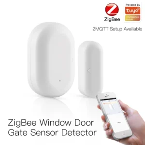 Alternative view of Сензор за врата или прозорец Zigbee Бял