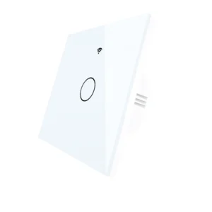 Wifi Ключ за Осветление със Стъклен Панел Бял (Без „Нулев“ Проводник)