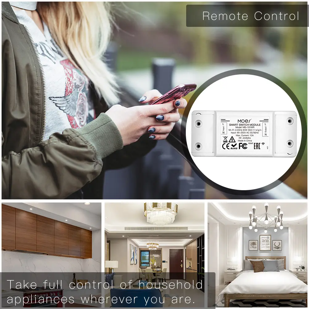 WiFi/RF УМНО РЕЛЕ 10А - ЕДНОКАНАЛНО - Image 4