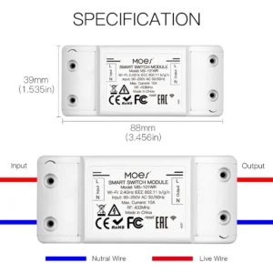 Alternative view of WiFi/RF УМНО РЕЛЕ 10А - ЕДНОКАНАЛНО