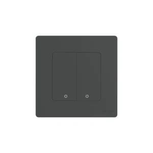 Zigbee Star умен механичен ключ с опция без нула Двуканален Сив