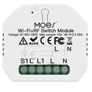 WiFi RF Mini Smart Relay 10A Flush Mount MOES