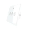 MOES WiFi RF433 димиращ ключ за осветление с бял стъклен панел