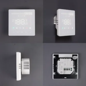 WiFi thermostat for gas boiler and water underfloor heating white